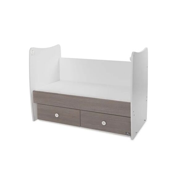 Lorelli Κρεβάτι Matrix 60x120 White & Coffee 10150600042P - Βρεφικά Κρεβατάκια Κούνιες Μωρού στο Oneirokosmos