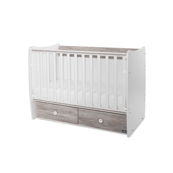 Lorelli Κρεβάτι Matrix 60x120 White & Artwood 10150600043P - Βρεφικά Κρεβατάκια Κούνιες Μωρού στο Oneirokosmos