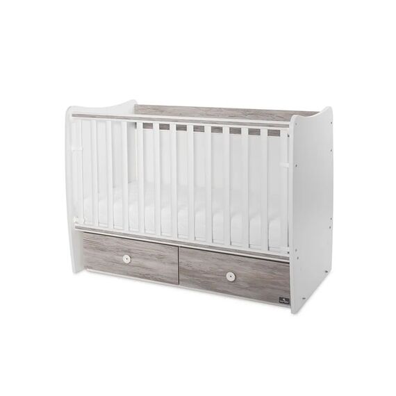 Lorelli Κρεβάτι Matrix 60x120 White & Artwood 10150600043P - Βρεφικά Κρεβατάκια Κούνιες Μωρού στο Oneirokosmos