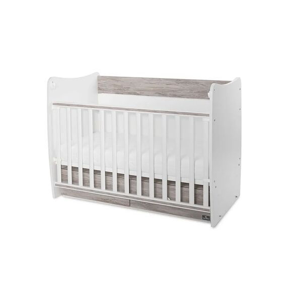 Lorelli Κρεβάτι Matrix 60x120 White & Artwood 10150600043P - Βρεφικά Κρεβατάκια Κούνιες Μωρού στο Oneirokosmos