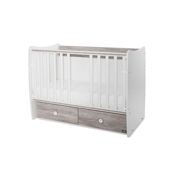 Lorelli Κρεβάτι Matrix 60x120 White & Artwood 10150600043P - Βρεφικά Κρεβατάκια Κούνιες Μωρού στο Oneirokosmos
