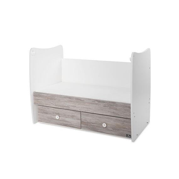Lorelli Κρεβάτι Matrix 60x120 White & Artwood 10150600043P - Βρεφικά Κρεβατάκια Κούνιες Μωρού στο Oneirokosmos