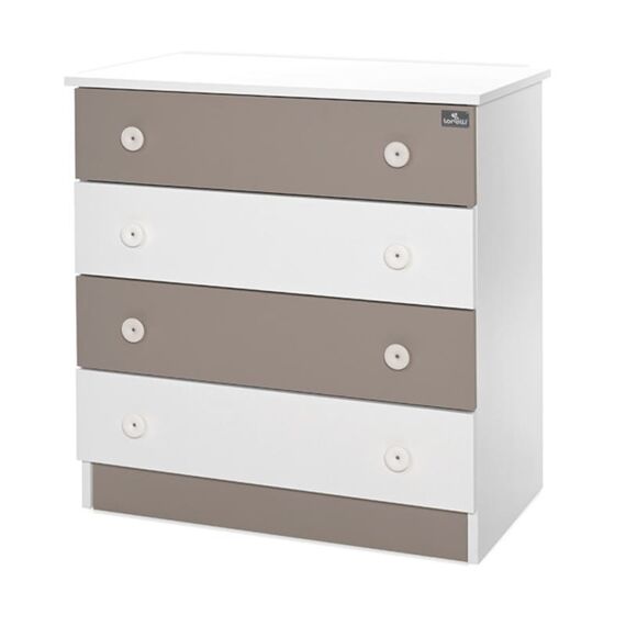 Lorelli Συρταριέρα Dresser 81x50x86cm White & String 10170070046A - Σιφονιέρες - Αλλαξιέρες στο Oneirokosmos