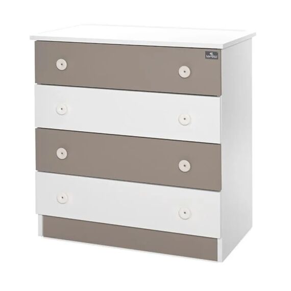 Lorelli Συρταριέρα Dresser 81x50x86cm White & String 10170070046A - Σιφονιέρες - Αλλαξιέρες στο Oneirokosmos