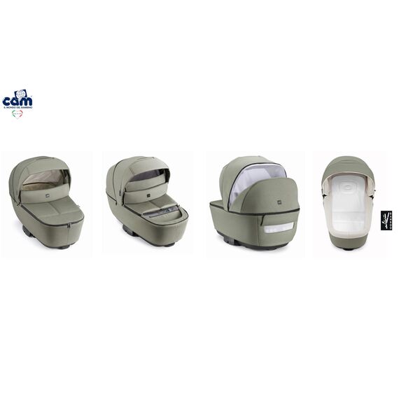 Cam Modus Πολυκαρότσι Light Green 2 σε 1 με Πορτ-μπεμπέ και Καρότσι + Επιλογή Καθίσματος Αυτοκινήτου (Area Zero ή Relax i-Size) - Πολυκαρότσια, Συστήματα Μεταφοράς στο Oneirokosmos