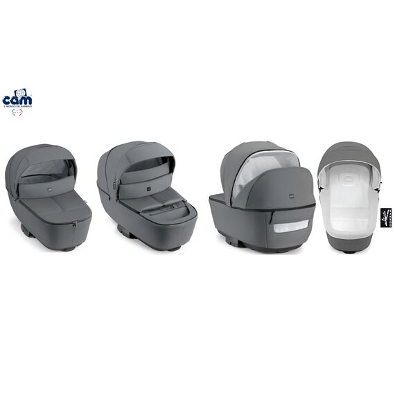Cam Modus Πολυκαρότσι Light antracite 2 σε 1 με Πορτ-μπεμπέ και Καρότσι + Επιλογή Καθίσματος Αυτοκινήτου (Area Zero ή Relax i-Size) - Πολυκαρότσια, Συστήματα Μεταφοράς στο Oneirokosmos