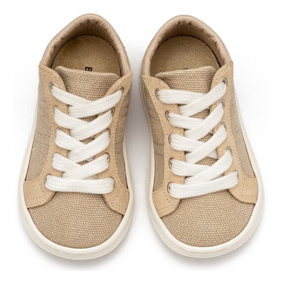 Babywalker Δετά Σνίκερς BS3087 Μπεζ - Βαπτιστικό Παπούτσι για Αγόρι στο Oneirokosmos