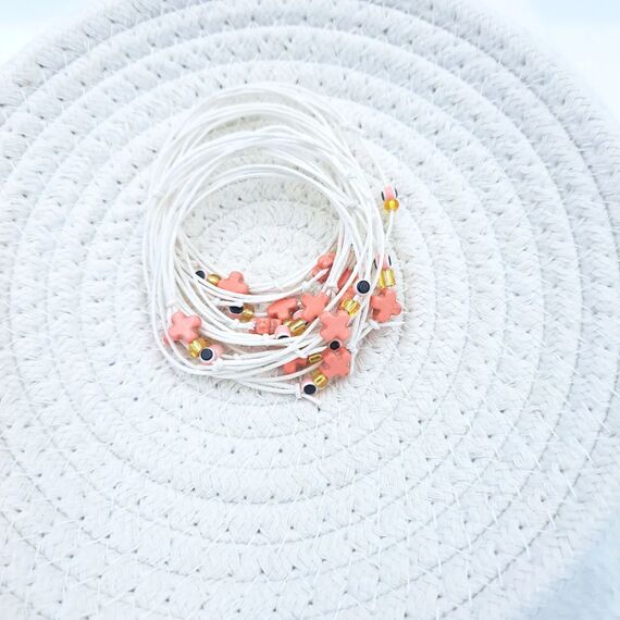 Kymi Μαρτυρικό Βάπτισης Βραχιολάκι 50τεμ. F355 - Για Κορίτσι στο Oneirokosmos