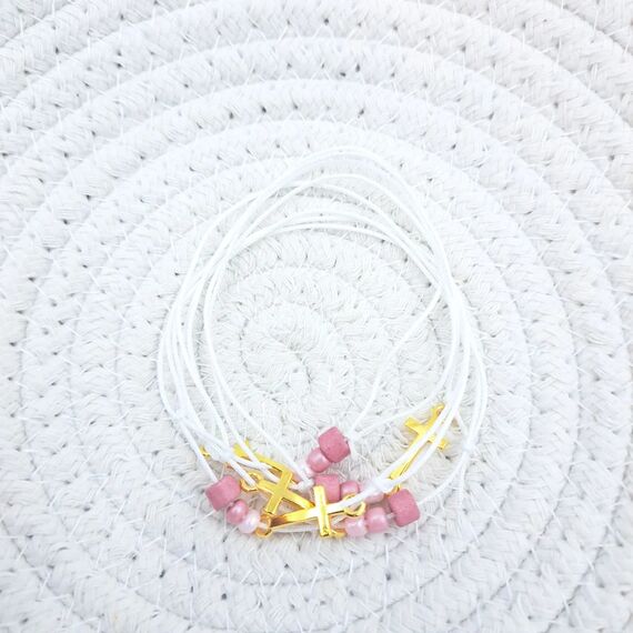 Kymi Μαρτυρικό Βάπτισης Βραχιολάκι 50τεμ. G363 - Για Κορίτσι στο Oneirokosmos