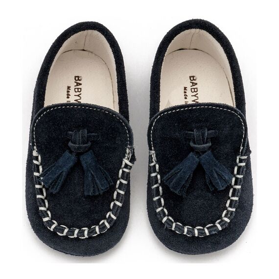 Babywalker Καστόρινο Loafer  MI1130 Μπλε - Βαπτιστικό Παπούτσι για Αγόρι στο Oneirokosmos