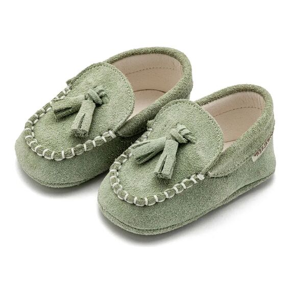 Babywalker Καστόρινο Loafer  MI1130 Μέντα - Βαπτιστικό Παπούτσι για Αγόρι στο Oneirokosmos