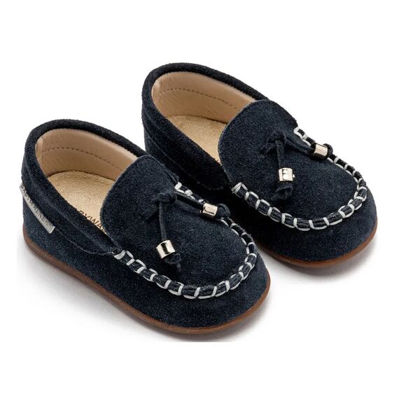 Babywalker Καστόρινο Δετό Loafer PRI2121 Μπλε - Βαπτιστικό Παπούτσι για Αγόρι στο Oneirokosmos