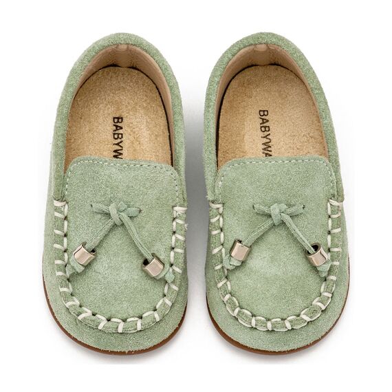 Babywalker Καστόρινο Δετό Loafer PRI2121 Μέντα - Βαπτιστικό Παπούτσι για Αγόρι στο Oneirokosmos