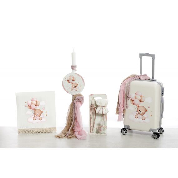 Bellissimo Σετ Βάπτισης με Θέμα Αρκουδάκι Μπαλόνια ΣΚΒ-2435 - Για Κορίτσι στο Oneirokosmos