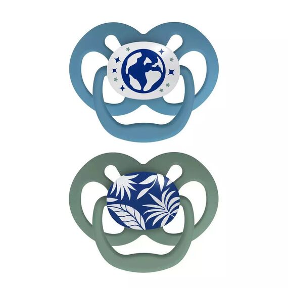 Dr.Brown's Advantage Night Σιλικόνης Πιπίλα 6-18m Blue 2τμχ PA22004 - Πιπίλες στο Oneirokosmos