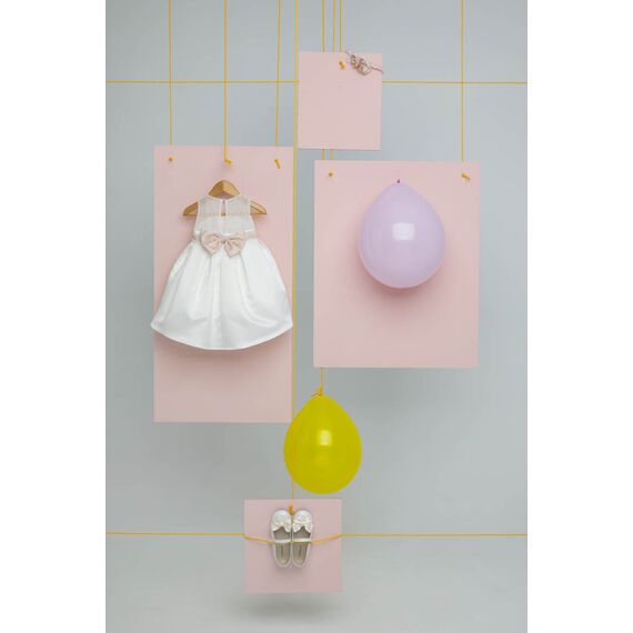 Bambolino: Leilah Βαπτιστικό ρούχο για κορίτσι 1603 - Ρούχα Βάπτισης για Κορίτσι στο Oneirokosmos