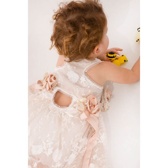 Bambolino: Reggina Βαπτιστικό ρούχο για κορίτσι 1609 - Ρούχα Βάπτισης για Κορίτσι στο Oneirokosmos