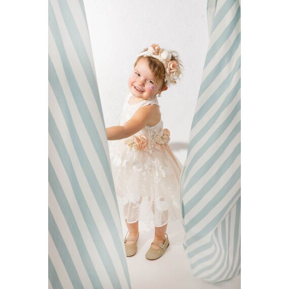 Bambolino: Reggina Βαπτιστικό ρούχο για κορίτσι 1609 - Ρούχα Βάπτισης για Κορίτσι στο Oneirokosmos