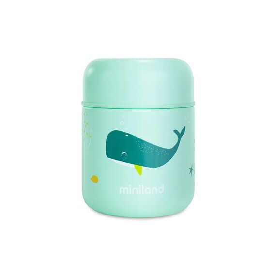 Miniland Food Thermos Mini 280ml Whale 89617 - Θερμός & Ισοθερμικά Προϊόντα στο Oneirokosmos