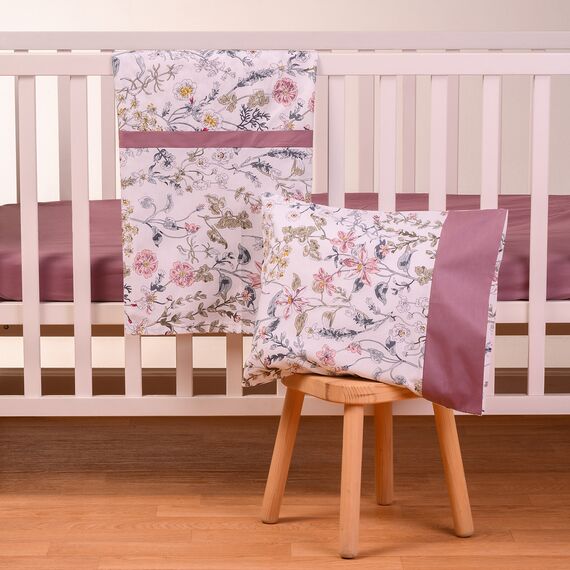 ABO Σετ Σεντόνια 3τμχ 70*140 Flower garden 2883-230 - Σεντόνια Κούνιας στο Oneirokosmos