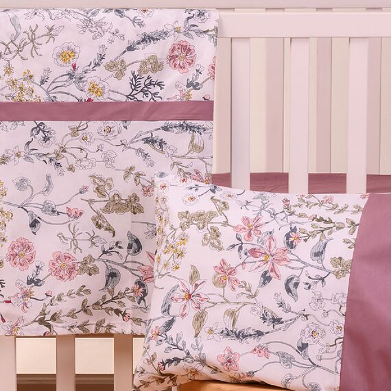 ABO Σετ Σεντόνια 3τμχ 70*140 Flower garden 2883-230 - Σεντόνια Κούνιας στο Oneirokosmos