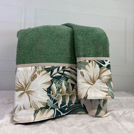 ABO Σετ Βρεφικές Πετσέτες 2τμχ Tropical Leaves  3083-830 - Πετσέτες-Μπουρνούζια στο Oneirokosmos