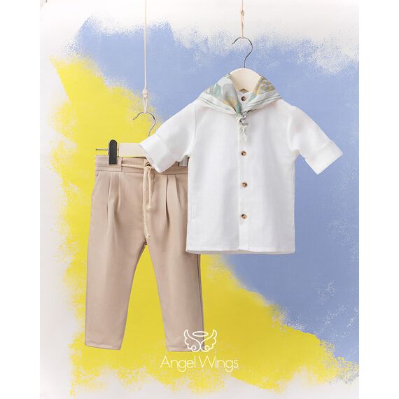 Angel Wings Βαπτιστικό Ρούχο για Αγόρι Mariano Σχέδιο 206 - Ρούχα Βάπτισης για Αγόρι στο Oneirokosmos