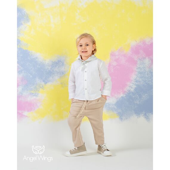 Angel Wings Βαπτιστικό Ρούχο για Αγόρι Mariano Σχέδιο 206 - Ρούχα Βάπτισης για Αγόρι στο Oneirokosmos