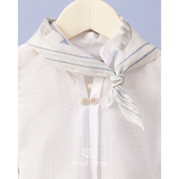 Angel Wings Βαπτιστικό Ρούχο για Αγόρι Aristotele Σχέδιο 209 - Ρούχα Βάπτισης για Αγόρι στο Oneirokosmos