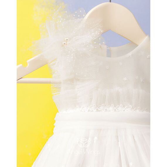 Angel Wings Βαπτιστικό Ρούχο για Κορίτσι Alba Σχέδιο 263 - Ρούχα Βάπτισης για Κορίτσι στο Oneirokosmos