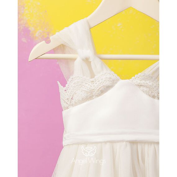 Angel Wings Βαπτιστικό Ρούχο για Κορίτσι Mimoza Σχέδιο 278 - Ρούχα Βάπτισης για Κορίτσι στο Oneirokosmos