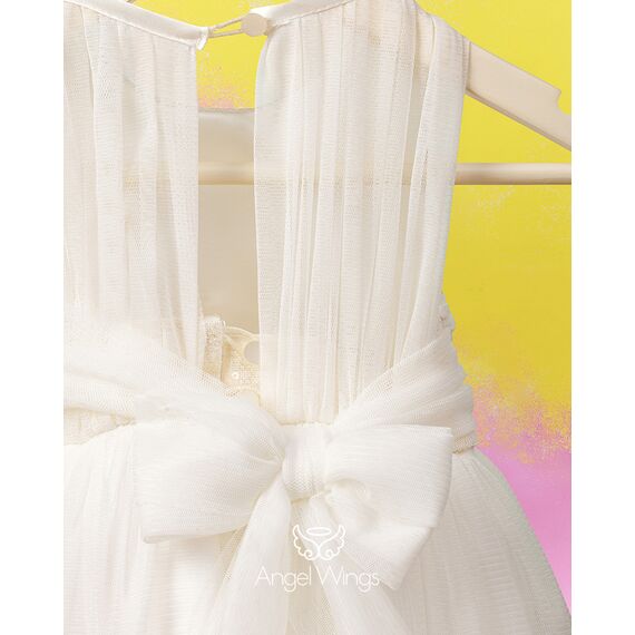 Angel Wings Βαπτιστικό Ρούχο για Κορίτσι Jasmin Σχέδιο 279 - Ρούχα Βάπτισης για Κορίτσι στο Oneirokosmos