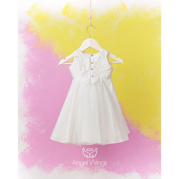 Angel Wings Βαπτιστικό Ρούχο για Κορίτσι Alice Σχέδιο 298 - Ρούχα Βάπτισης για Κορίτσι στο Oneirokosmos