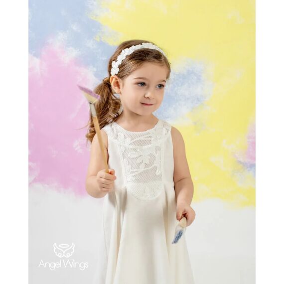 Angel Wings Βαπτιστικό Ρούχο για Κορίτσι Alice Σχέδιο 298 - Ρούχα Βάπτισης για Κορίτσι στο Oneirokosmos