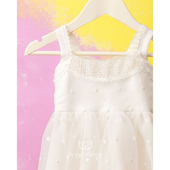 Angel Wings Βαπτιστικό Ρούχο για Κορίτσι Anais Σχέδιο 301 - Ρούχα Βάπτισης για Κορίτσι στο Oneirokosmos