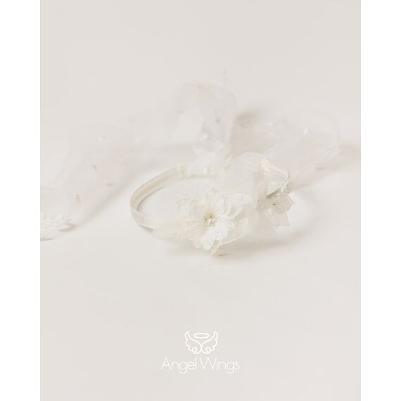 Angel Wings Βαπτιστικό Ρούχο για Κορίτσι Anais Σχέδιο 301 - Ρούχα Βάπτισης για Κορίτσι στο Oneirokosmos