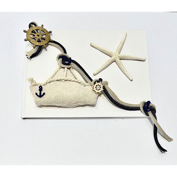 Wet Baby Βιβλίο Ευχών με θέμα Καράβι - Ευχολόγιο Βάπτισης στο Oneirokosmos