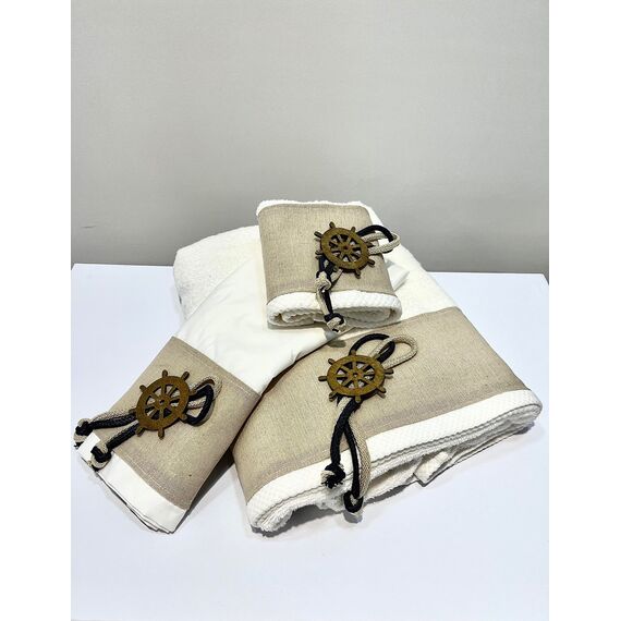 Wet Baby Λαδόπανα για Αγόρι με Ναυτικό Τιμόνι - Λαδόπανα για Αγόρι στο Oneirokosmos