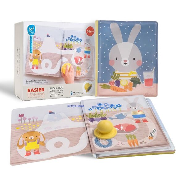 Taf Toys Αδιάβροχο Βιβλίο Δραστηριοτήτων Peek-A-Boo Water Book Τ-13465 - Δώρα στο Oneirokosmos