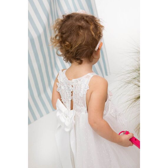 Bambolino: Ophelia Βαπτιστικό ρούχο για κορίτσι 1607 - Ρούχα Βάπτισης για Κορίτσι στο Oneirokosmos