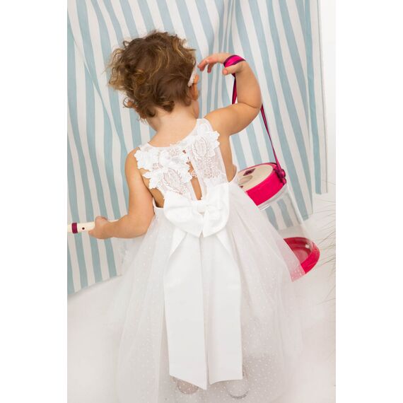 Bambolino: Ophelia Βαπτιστικό ρούχο για κορίτσι 1607 - Ρούχα Βάπτισης για Κορίτσι στο Oneirokosmos