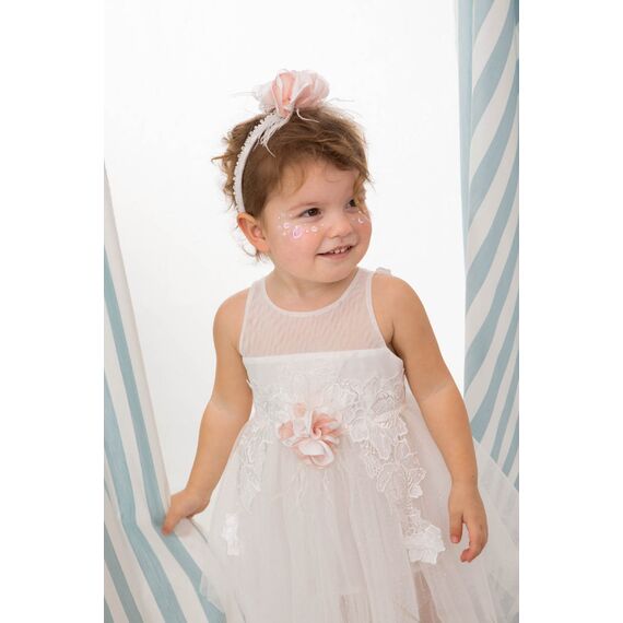 Bambolino: Ophelia Βαπτιστικό ρούχο για κορίτσι 1607 - Ρούχα Βάπτισης για Κορίτσι στο Oneirokosmos