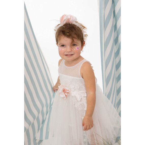 Bambolino: Ophelia Βαπτιστικό ρούχο για κορίτσι 1607 - Ρούχα Βάπτισης για Κορίτσι στο Oneirokosmos