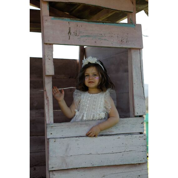 Bambolino: Lamprini Βαπτιστικό ρούχο για κορίτσι 1620 - Ρούχα Βάπτισης για Κορίτσι στο Oneirokosmos