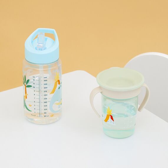 Miniland Tritan Παγούρι Kiddie Bottle Jurassic 450 ml ML89620 - Ποτηράκια 6μηνών + στο Oneirokosmos