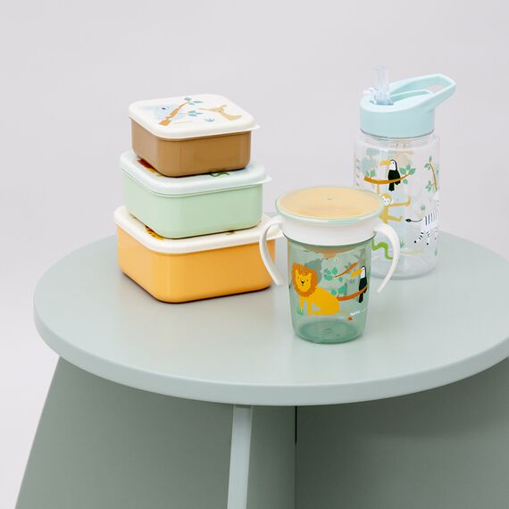 Miniland Σετ Παιδικά Δοχεία Φαγητού  Snack Box Jungle ML89623 - Σετ Φαγητού, Μπολάκια, Πιατάκια Φαγητού στο Oneirokosmos