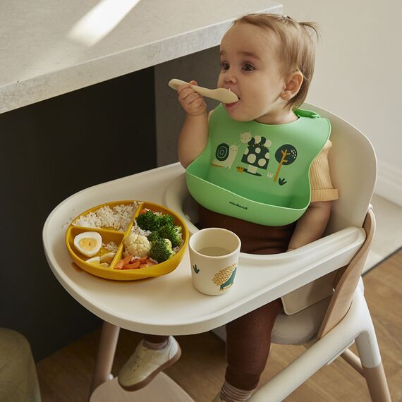 Miniland BLW Σετ Φαγητού Σιλικόνης Garden ML89638 - Σετ Φαγητού, Μπολάκια, Πιατάκια Φαγητού στο Oneirokosmos