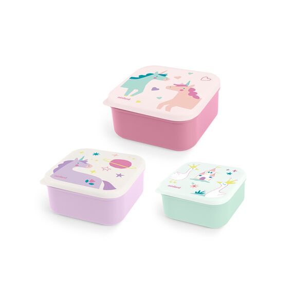 Miniland Σετ Παιδικά Δοχεία Φαγητού  Snack Box Fantasy ML89646 - Σετ Φαγητού, Μπολάκια, Πιατάκια Φαγητού στο Oneirokosmos