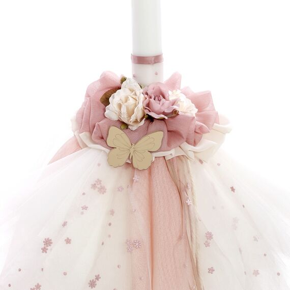 Σετ Βάπτισης Πεταλούδα με Λουλούδια ΣΔΣ-2526 - Για Κορίτσι στο Oneirokosmos