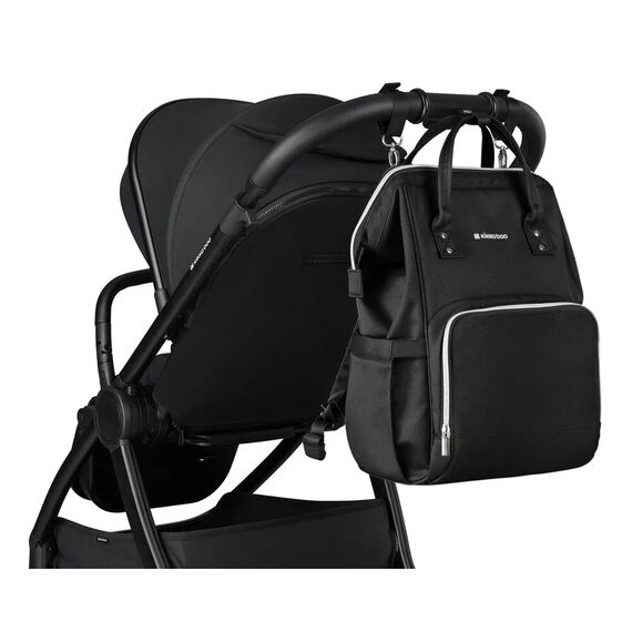 Kikkaboo Τσάντα Αλλαξιέρα Siena Black & Silver 31108020111 - Τσάντες - Αλλαξιέρες στο Oneirokosmos